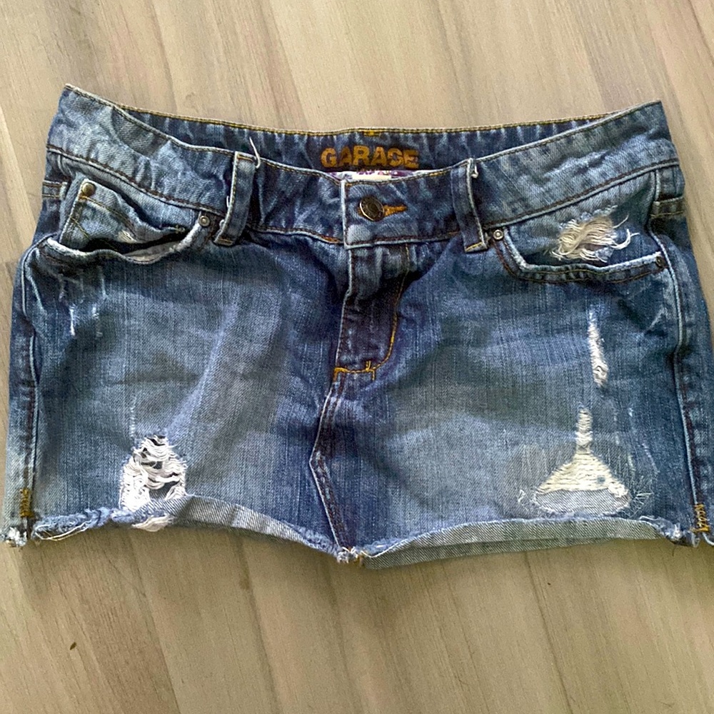 Garage jean skirt